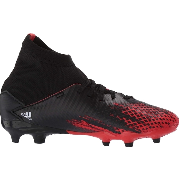 RARE Adidas Predator 20.3 Core Black Cloud White Soccer Cleats Size 6